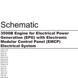 Esquema Eléctrico Caterpillar 3500B EPG con Panel EMCP