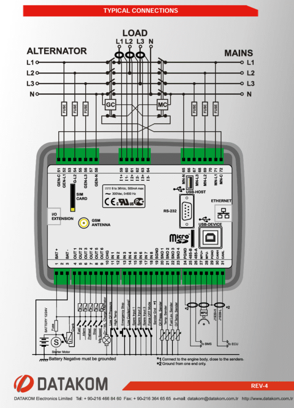 Datakom D-500 - Control de Generador - Image 2