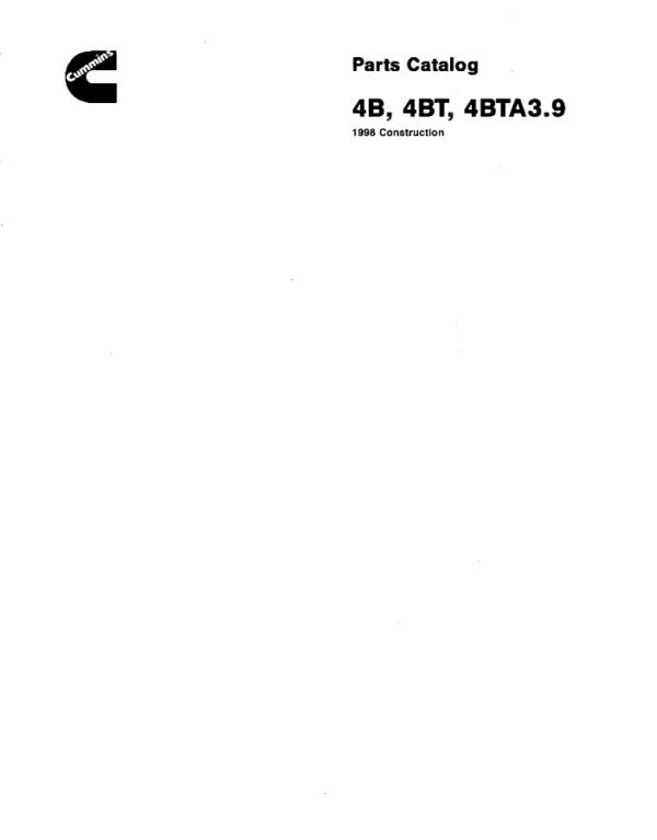 Catálogo de Partes Cummins 4B, 4BT y 4BTA 3.9
