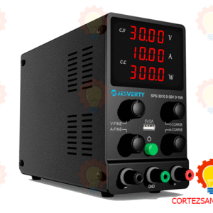 Fuente de alimentación DC regulada 0‑30 V, 0‑10 A con pantalla LED 4 dígitos y puerto USB 5 V/2 A – precisión ajustable