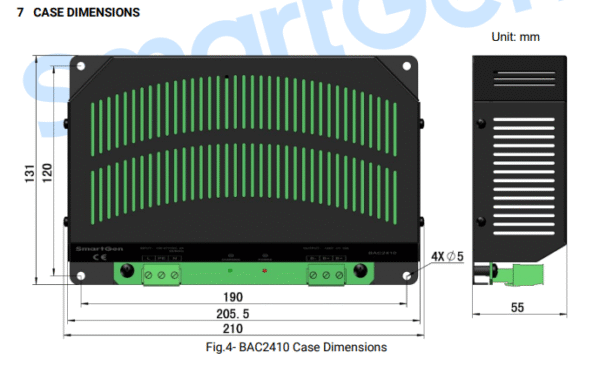 SmartGen BAC2410 - Cargador de Batería 24V 10A - Image 2