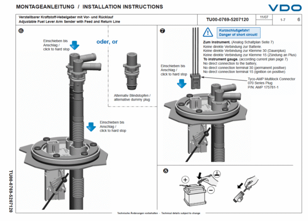 Kohler GB31101086101 - Sensor de Nivel de Combustible - Image 2