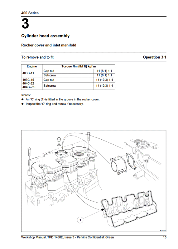 Manual de Operación y Mantenimiento Perkins 403C-11, 403C-15, 403C-22, 404C-22T - Image 2