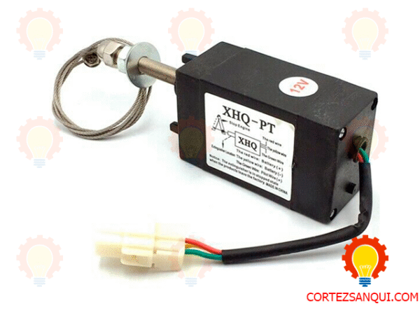 Solenoide XHQ‑PT 12 V de Paro para Motor Diesel / Generador