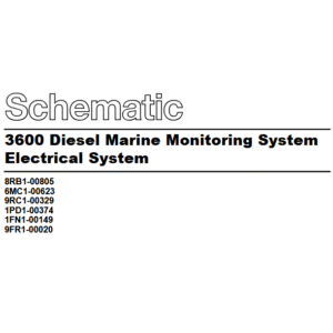 Caterpillar 3600 Diesel Marine Monitoring System (MECP) – Panel de Control y Monitoreo Eléctrico