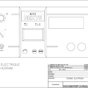 Panel de Control SDMO MICS Nexys 2 – Diagrama Eléctrico