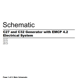 Esquema Eléctrico Caterpillar C27 y C32 con EMCP 4.2