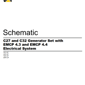 Esquema Eléctrico CAT C27/C32 con Control EMCP 4.3 y 4.4