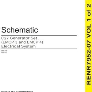 Manual de Cableado Caterpillar C27 Generator Set (RENR7952-07) – Esquemas EMCP 3 y EMCP 4
